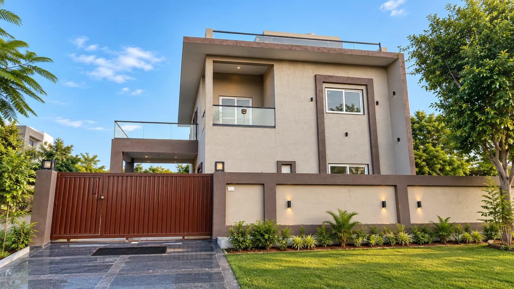 Illustrative individual home design; the project offers plots, not built homes